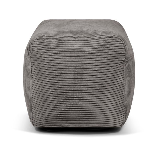 Puof a sacco marrone con rivestimento in velluto a coste Plus 50 Lounge – SLOWDOWN-image-2