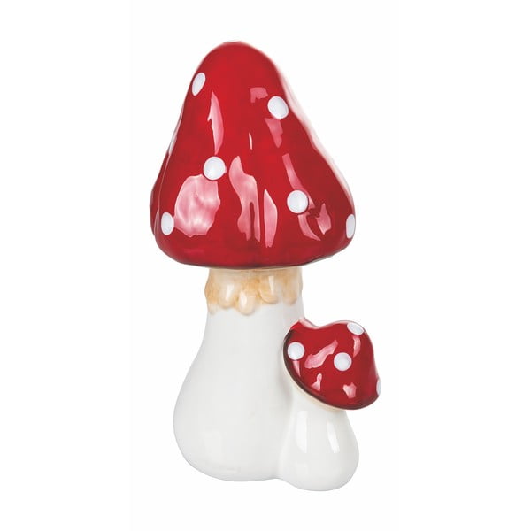 Decorazione natalizia in ceramica, altezza 23,5 cm Fungo - VDE Tivoli 1996-image-1