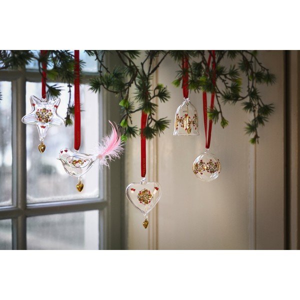 Decorazione per albero di natale in vetro soffiata a mano ø 6,5 cm Ann-Sofi Romme – Holmegaard-image-3