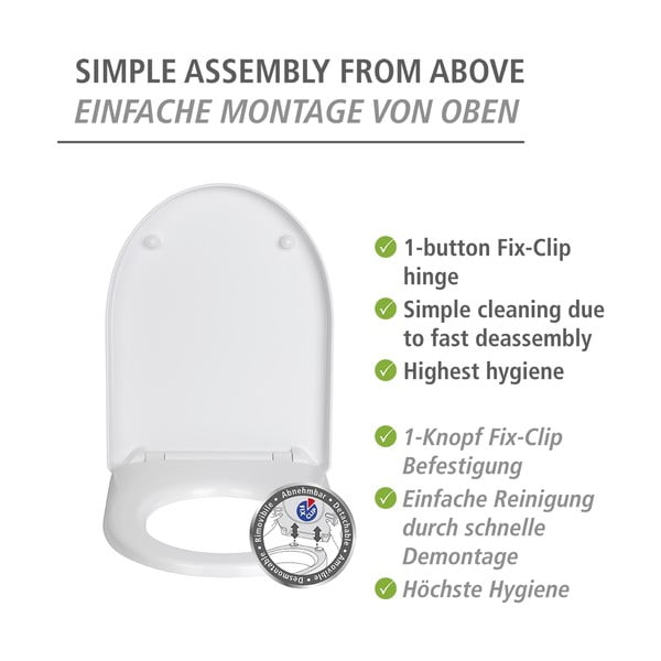 Sedile del wc con chiusura automatica Sindia - Wenko-image-3