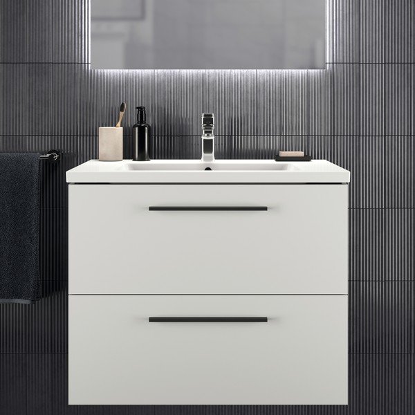 Mobile per lavabo bianco a sospensione 80x63 cm i.Life B - Ideal Standard-image-1