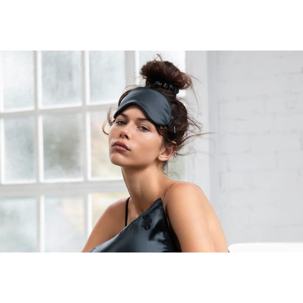 Maschera per dormire nera in seta Black – slip-image-1