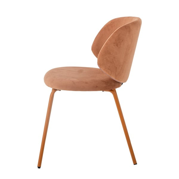 Set di sedie da pranzo in velluto arancione 2 pz Ponte - Bloomingville-image-4
