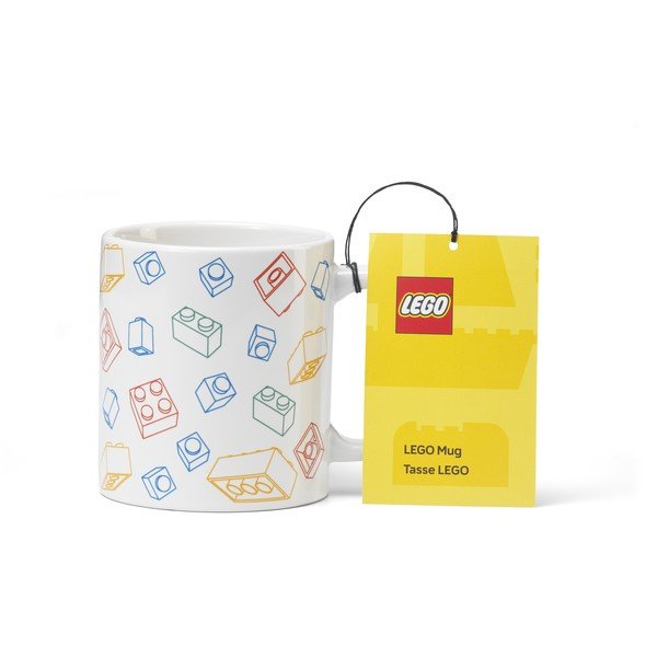 Tazza per bambini bianca in ceramica 300 ml Bricks – LEGO®-image-1
