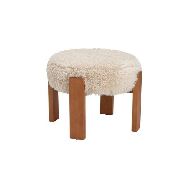 Sgabello beige imbottito Mammut – Ellos Home