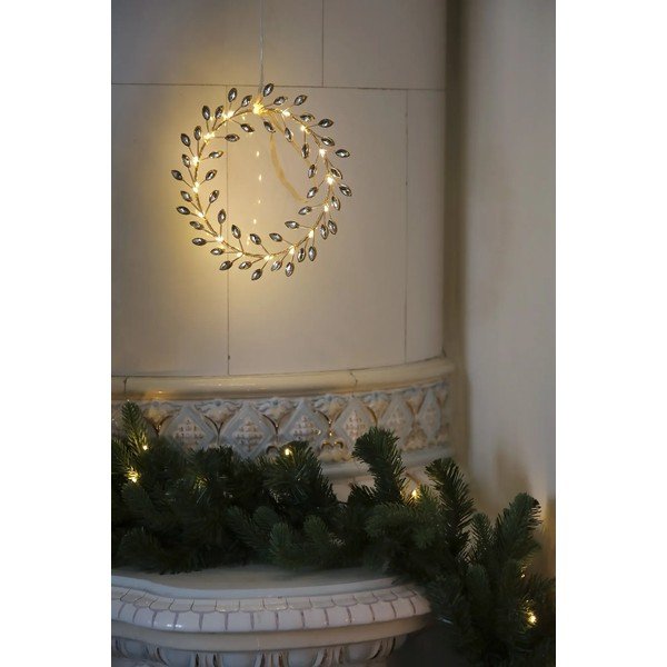 Decorazione natalizia luminosa color ottone con alimentazione a batteria ø 19 cm Aria – Markslöjd-image-1