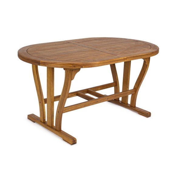 Tavolo da pranzo da giardino in acacia massiccia 90x150 cm Noemi  – Bizzotto