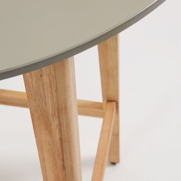 Tavolo da balcone in legno di eucalipto Giorgia, ⌀ 70 cm - Kave Home-image-1