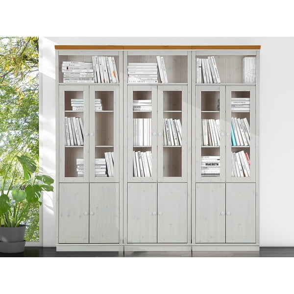 Vetrina in legno di pino bianco 518x223 cm Anita - Støraa-image-1