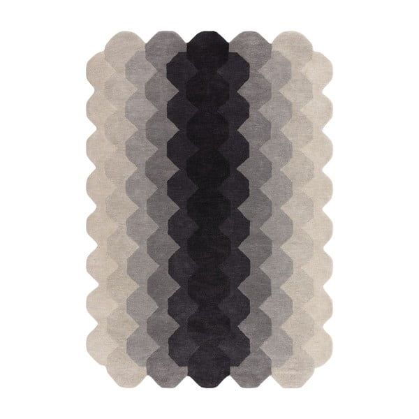Tappeto in lana grigio 120x170 cm Hive - Asiatic Carpets