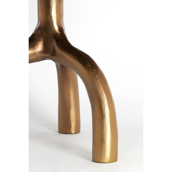 Tavolino rotondo in vetro bronzo e beige ø 65 cm Mello - Light & Living-image-4