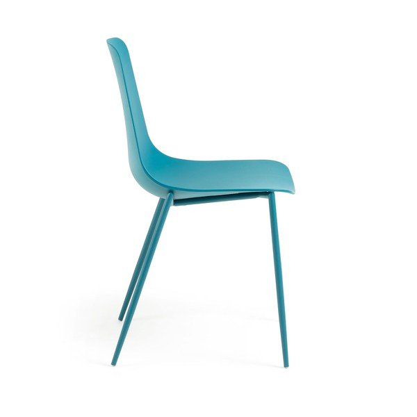 Sedia da pranzo turchese Wassu - Kave Home-image-2