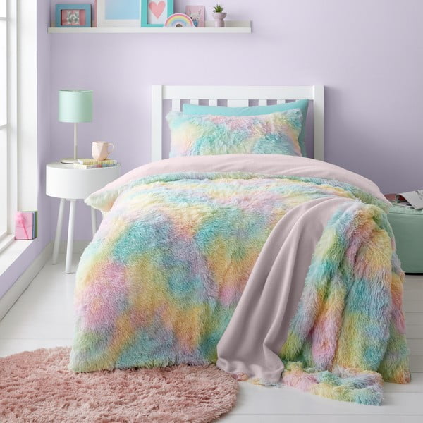 Coperta per neonati in microplush 130x170 cm Rainbow Cuddly - Catherine Lansfield-image-2