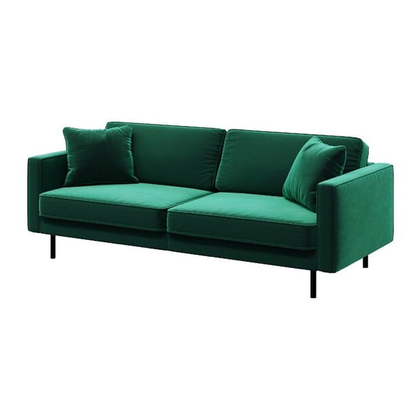 Divano in velluto verde 207 cm Kobo - MESONICA-image-2
