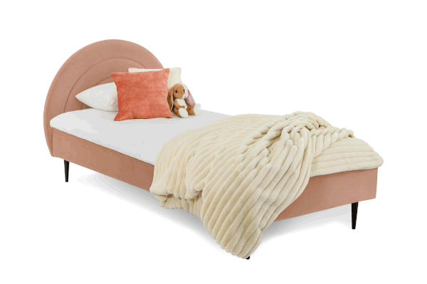 Letto per bambini rosa con contenitore 90x200 cm Rainbow - Scandic-image-2