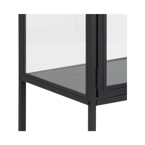Vetrina in metallo nero 77x150 cm Seaford - Actona-image-3