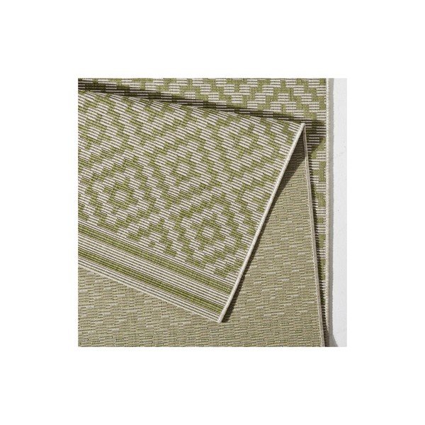 Zelený koberec vhodný do exteriéru Bougari Karo, 200 x 290 cm-image-1