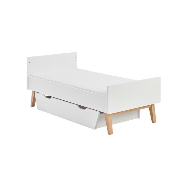 Cassetto bianco sotto il letto dei bambini 70x140 cm Swing - Pinio-image-3