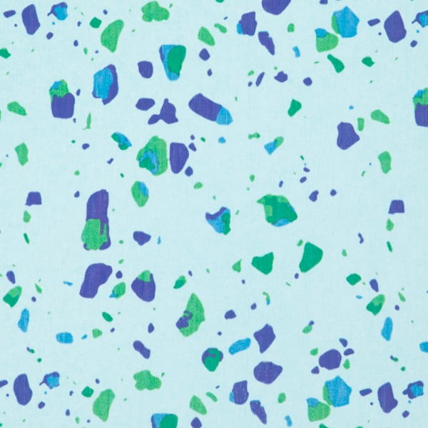 Tappeto da bagno azzurro 39x60 cm Terrazzo - Artsy Doormats-image-2