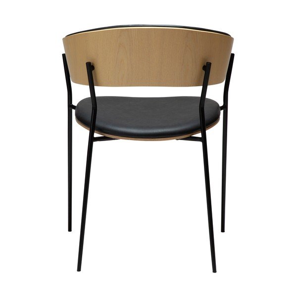 Sedia da pranzo nera con braccioli Crib – DAN-FORM Denmark-image-4