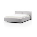 Letto matrimoniale imbottito grigio chiaro rete non inclusa 140x200 cm Cube – Meise Möbel
