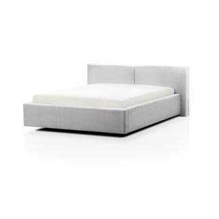Letto matrimoniale imbottito color argento rete non inclusa 160x200 cm Cube – Meise Möbel