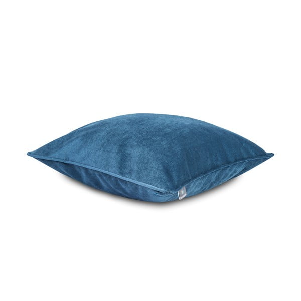 Fodera per cuscino blu con finitura in velluto Jeans, 50 x 50 cm - WeLoveBeds-image-2