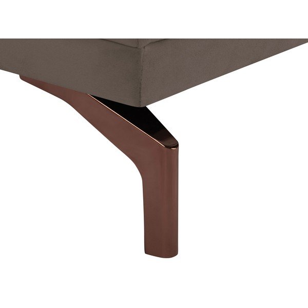 Hnědá dvoumístná pohovka s podnožím ve zlaté barvě Windsor & Co Sofas Jupiter-image-4