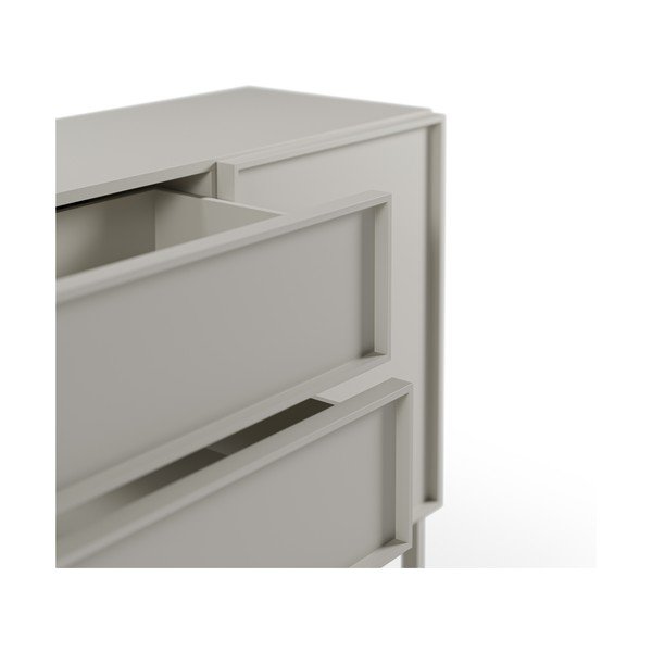 Credenza color crema 160x80x42 cm Brise – Marckeric-image-2