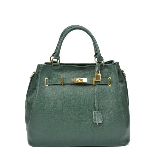 Zelená kožená kabelka Isabella Rhea Paris Verde