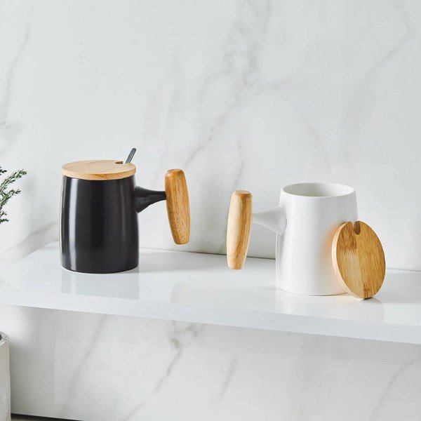 Tazza in porcellana nera da 0,4 l Knight - Hermia-image-2