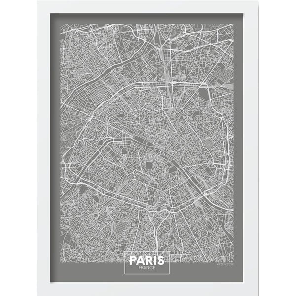 Poster in cornice 40x55 cm Paris - Wallity
