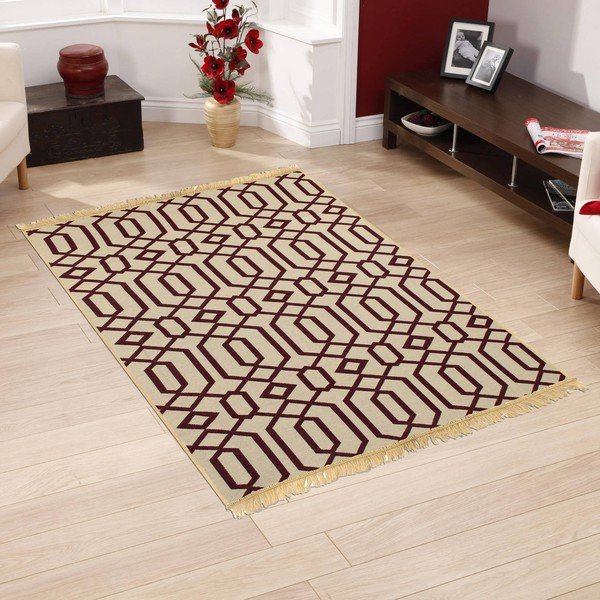 Tappeto Kenar bordeaux, 80 x 150 cm - Ya Rugs-image-1