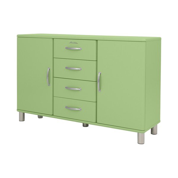 Cassettiera bassa verde 146x92 cm Malibu - Tenzo-image-2