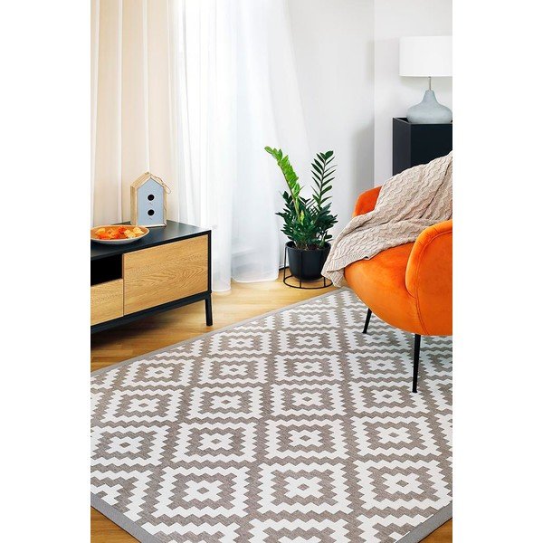 Tappeto bifacciale beige , 100 x 160 cm Saka - Narma-image-1