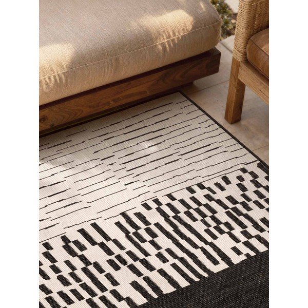 Tappeto da interno/esterno nero/color crema 160x230 cm Haringey Acacia – Ted Baker-image-3