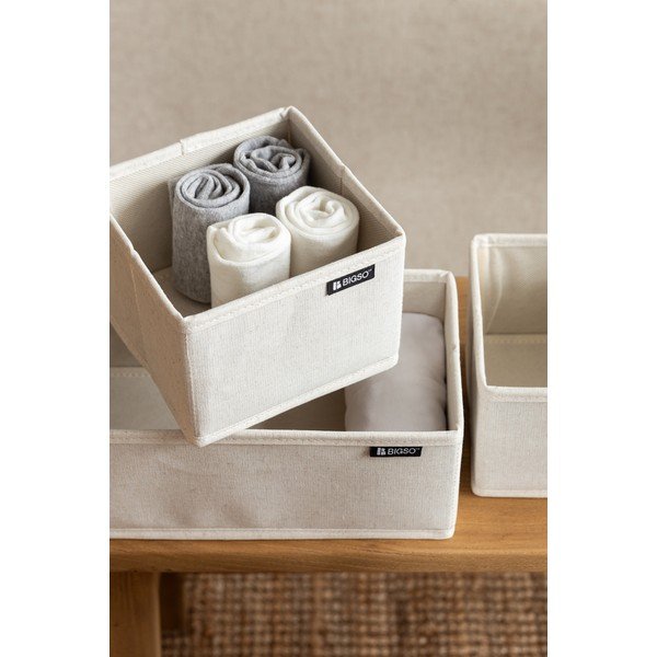 Set di organizer per cassetti in tessuto 3 pz Soft Storage – Bigso-image-2