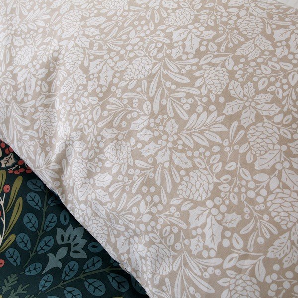 Biancheria da letto singola verde scuro e crema 135x200 cm Majestic Stag - Catherine Lansfield-image-4
