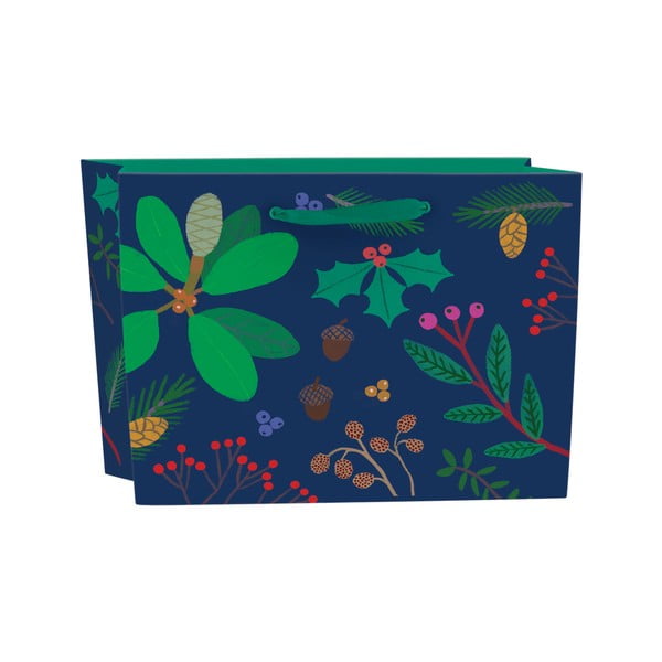 Borsa regalo con motivo natalizio 35x14,5 cm Holly Berry - Roger la Borde