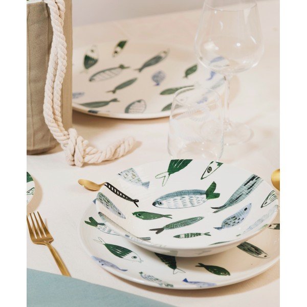 Set di 6 piatti piani in ceramica ø 27,5 cm Camogli - Villa Altachiara-image-2