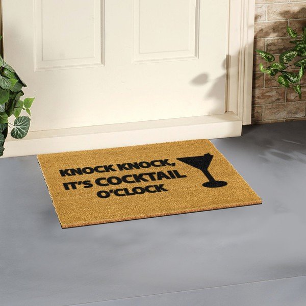 Tappetino in cocco naturale Cocktail, 40 x 60 cm - Artsy Doormats-image-1