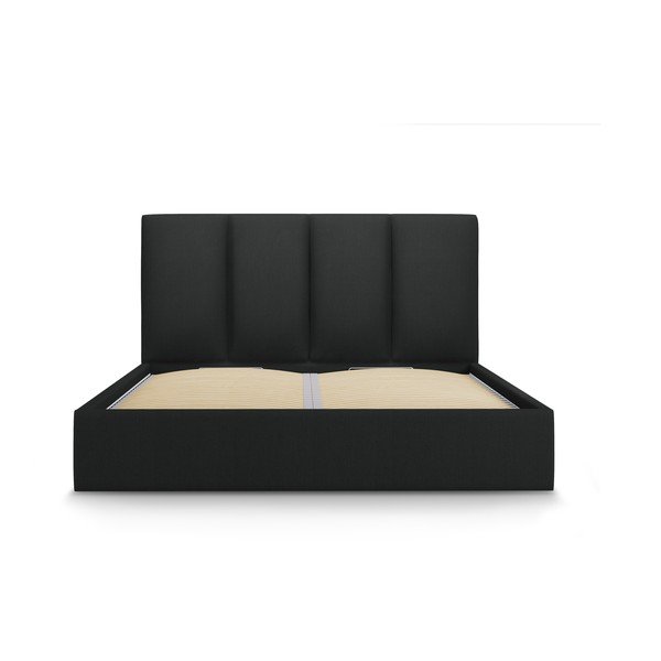 Letto matrimoniale nero, 140 x 200 cm Juniper - Mazzini Beds-image-2