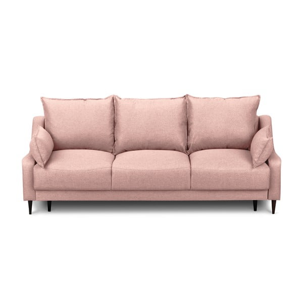 Divano letto rosa con contenitore, 215 cm Ancolie - Mazzini Sofas