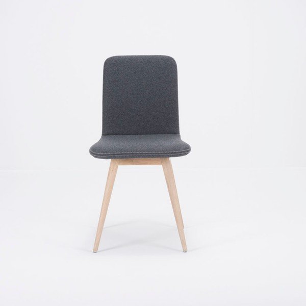 Sedia in legno di rovere grigio Ena - Gazzda