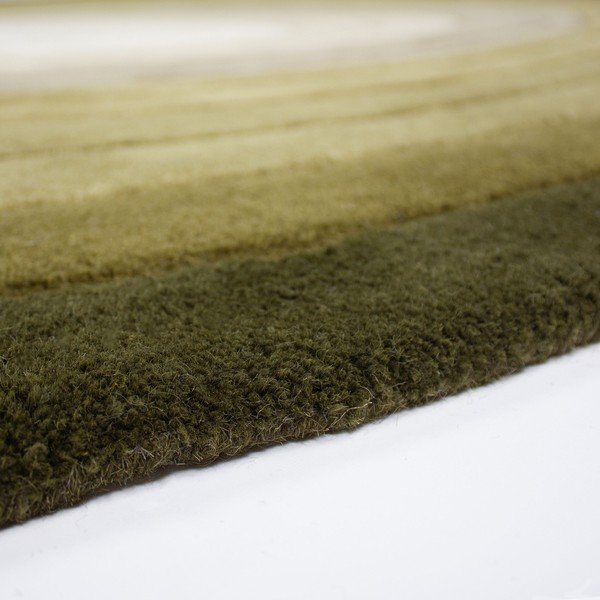 Tappeto verde in lana tessuto a mano 200x290 cm Puddle Ombre  – Flair Rugs-image-2