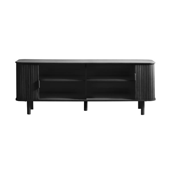 Tavolo TV nero in rovere 56x160 cm Cavo - Unique Furniture-image-2