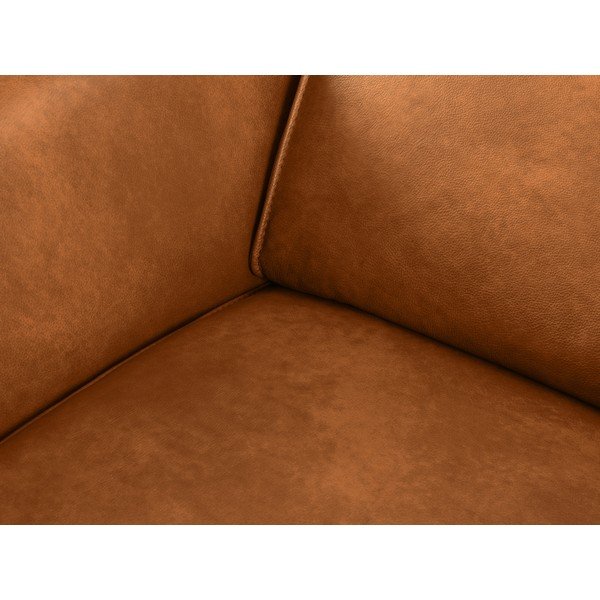 Divano in vera pelle marrone chiaro 103 cm Hubble - Windsor & Co Sofas-image-1