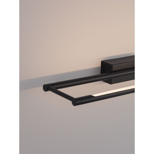 Lampada da parete LED nera opaca in acciaio con struttura flessibile Olas – Nova Luce-image-4
