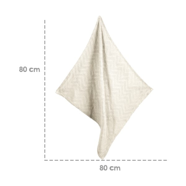 Coperta per neonati in cotone organico lavorato a maglia color crema 80x80 cm Seashells - Roba-image-1