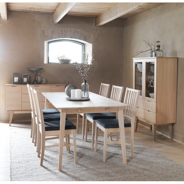 Sedia da pranzo in rovere grigio Filippa - Rowico-image-2
